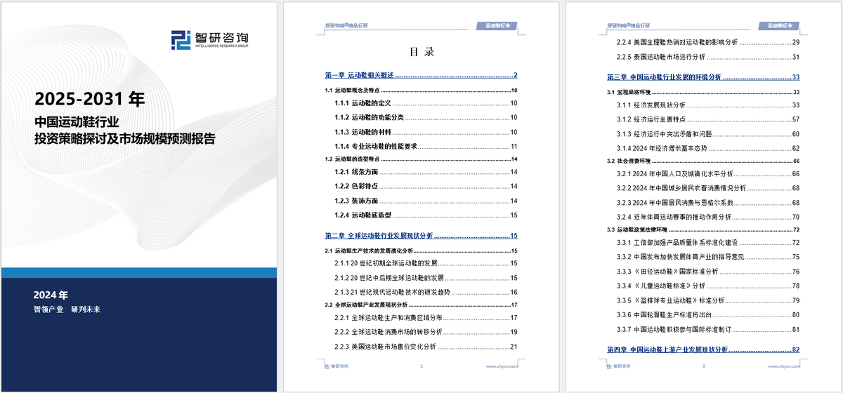 投资前景研究报告（2025-2031年）千亿·国际网站中国运动鞋行业发展现状及(图4)