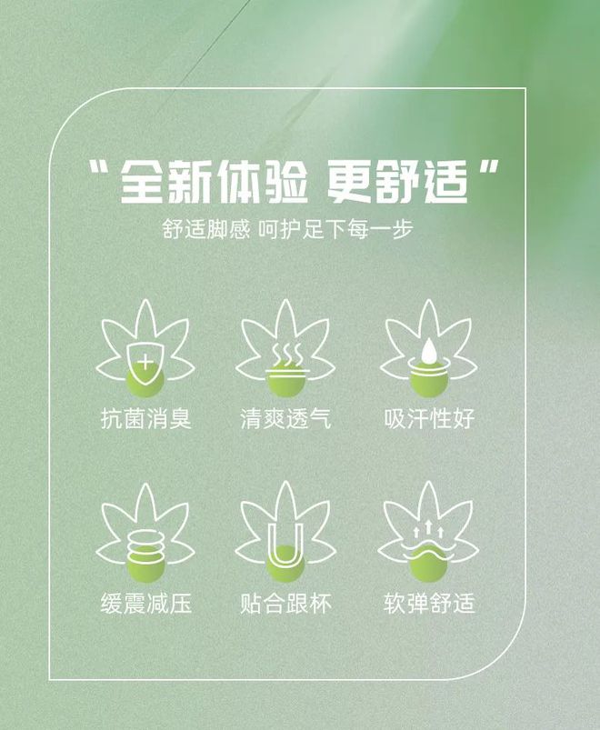 垫全方位呵护你的运动健康千亿国际平台草本抗菌鞋(图2)